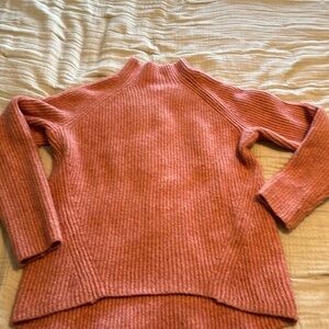 Madewell pink mock neck sweater